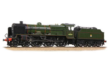 LMS 5XP 'Patriot' with Riveted Fowler Tender 45524 'Blackpool' BR Lined Green (Early Emblem)