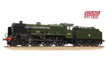 OO LMS 5XP Riveted Tender 45524 Blackpool BR Lined Green Early Emblem Sound Fitted