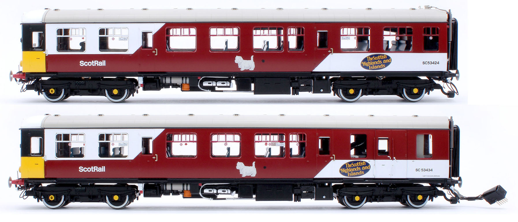 Class 104 2 Car DMU SC53424/SC53434 ScotRail Mexican Bean