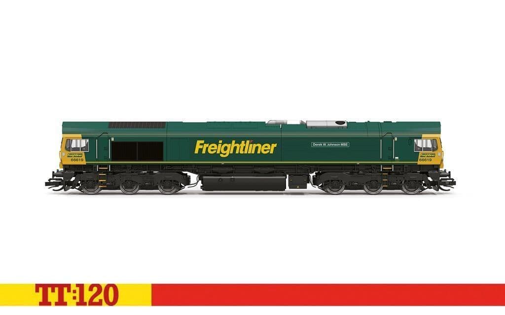 Freightliner Class 66 Derek W Johnson MBE 66619 1/120 Scale